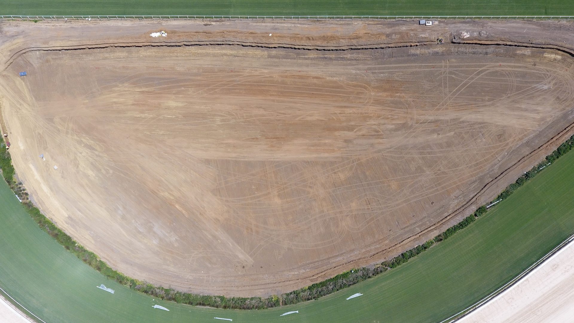 Del Mar Fairgrounds treatment wetland aerial – before