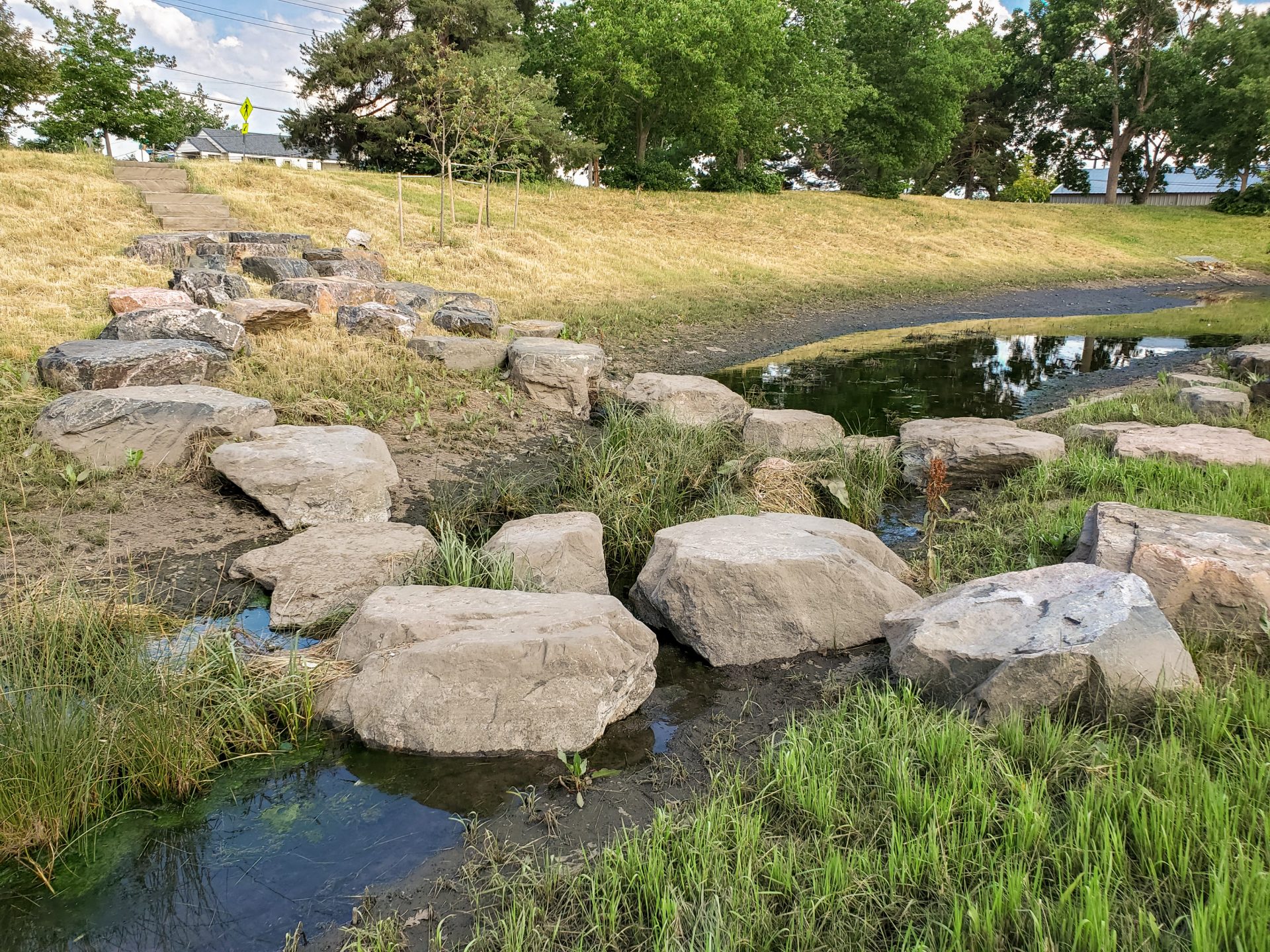 La Lomita – South Pond stone crossing-EDITED